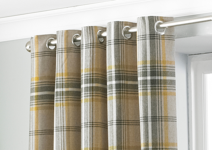 Aviemore Eyelet, Ochre - Ready Made Curtains - Image 9
